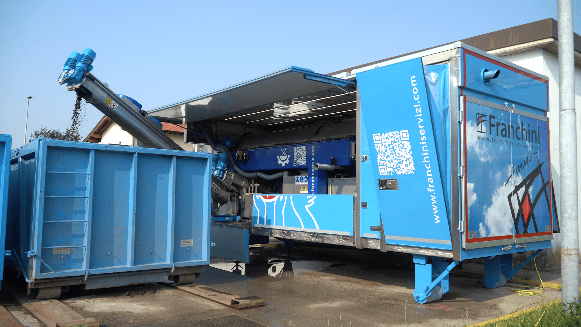 impianto mobile trattamento fanghi industriali