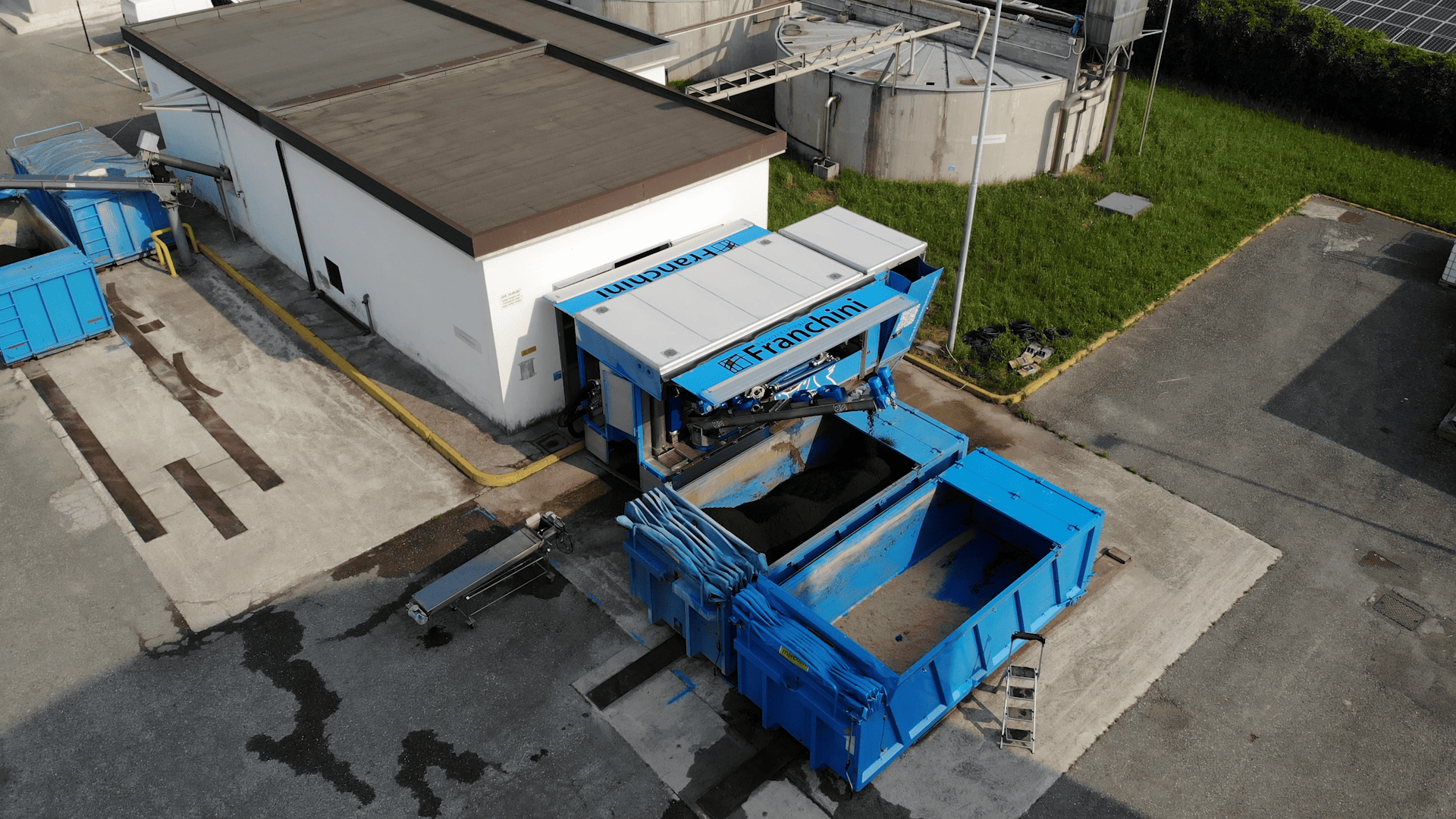 disidratazione fanghi con impianto mobile